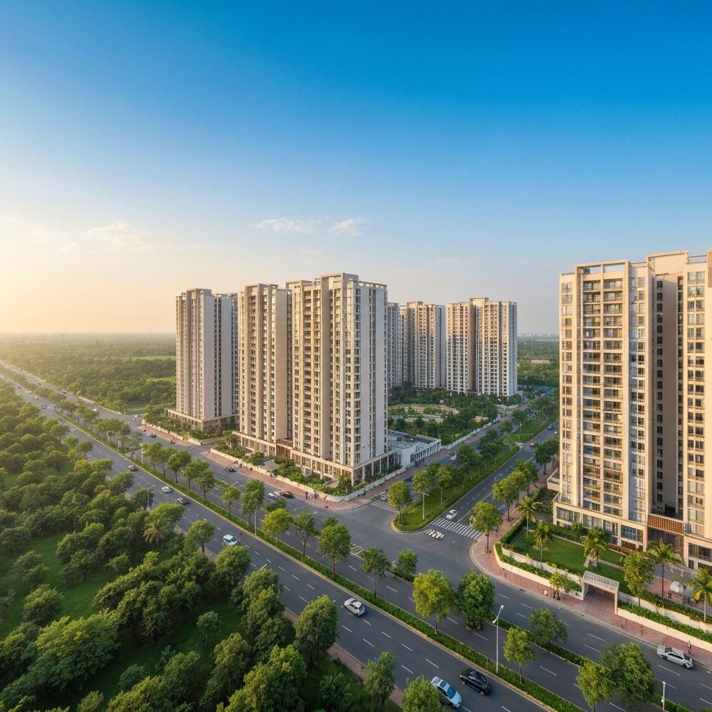 Wave City Ghaziabad aerial view